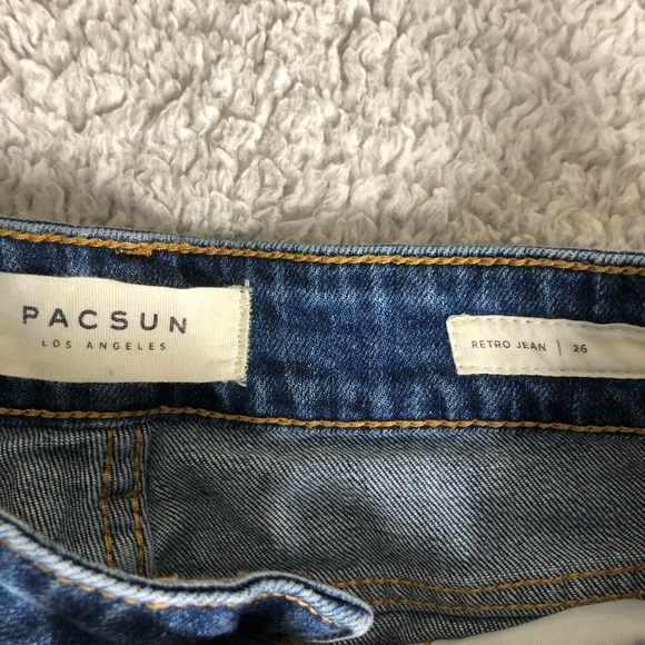 PACSUN RETRO JEANS SIZE 26 - Picture 4 of 6